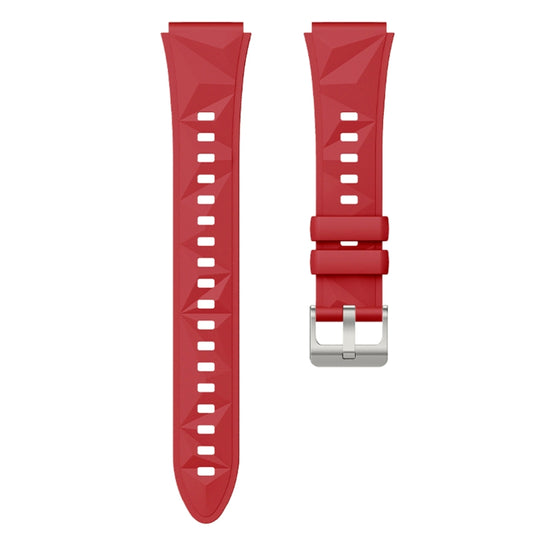 For Huawei Watch GT 5 41mm Solid Figure Homochromy Silicone Watch Band(Red) by bashfashion