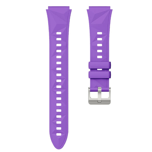 For Huawei Watch GT 5 41mm Solid Figure Homochromy Silicone Watch Band(Lilac) by bashfashion