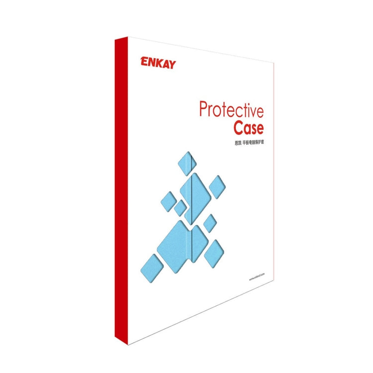 For Redmi Pad SE 4G 8.7 ENKAY Tri-fold Custer Texture Leather Smart Tablet Case(Light Blue) by ENKAY