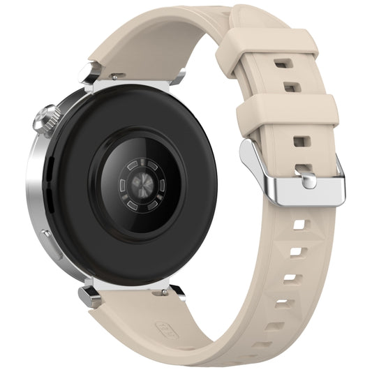 For Huawei Watch GT 5 41mm Quick Release Silicone Watch Band(Ivory White) by bashfashion