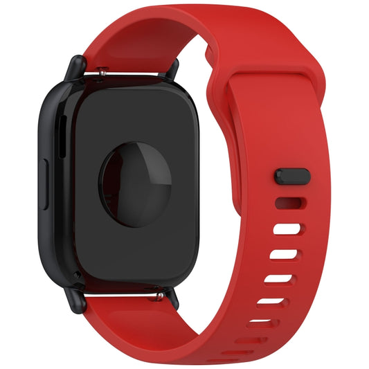 For Redmi Watch 5 Active Youth Version Solid Color Quick Release Silicone Watch Band(Red) by bashfashion