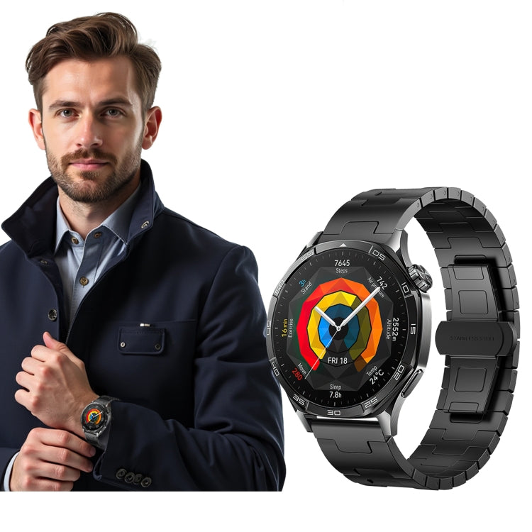 For Xiaomi Watch S2 Titanium Alloy 22mm Metal Watch Band(Black) by bashfashion