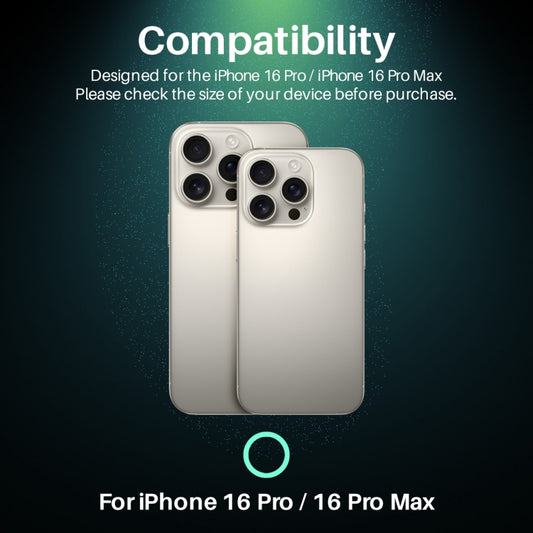 For iPhone 16 Pro / 16 Pro Max NORTHJO Camera Lens Protector CD Veins 3D Tempered Glass Film(Gold) by NORTHJO