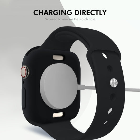 For Apple Watch Series 11 / 10 46mm ENKAY Hat-Prince Candy Color TPU Watch Case(Black) by ENKAY