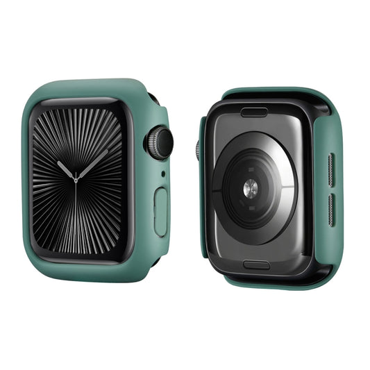 For Apple Watch Series 11 / 10 42mm ENKAY Hat-Prince 2 in 1 Solid Color PC Watch Case with Full Coverage PMMA Soft Film(Green) by ENKAY