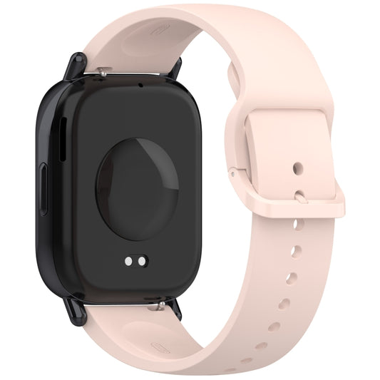 For Redmi Watch 5 Active Color Buckle Pure Color Silicone Watch Band(Light Pink) by bashfashion