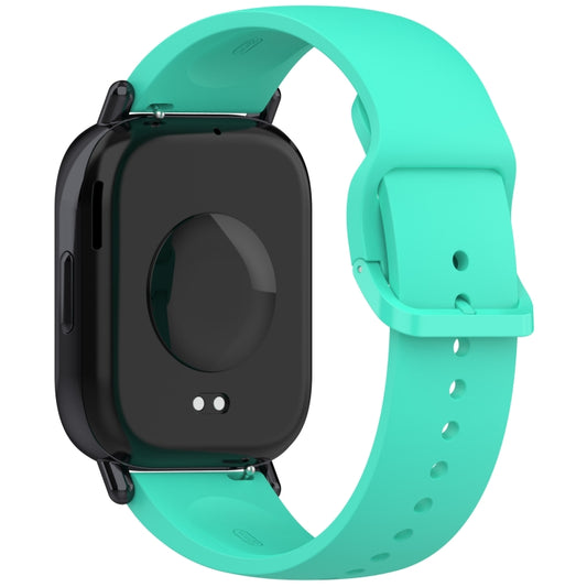 For Redmi Watch 5 Active Color Buckle Pure Color Silicone Watch Band(Teal Green) by bashfashion