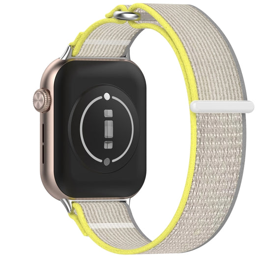 For Honor Watch 5 Nylon Woven Hook and Loop Fastener Watch Band(Yellow Gray) by bashfashion