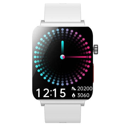 KS03 Pro 1.96 inch Color Screen Smart Watch, Support Bluetooth Call / Health Monitoring(Silver White) by bashfashion