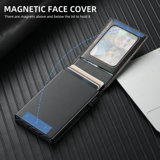 For Google Pixel 6 Suteni H19 Oil Wax 2-in-1 MagSafe Removable Card Box Back Phone Case(Black) by Suteni