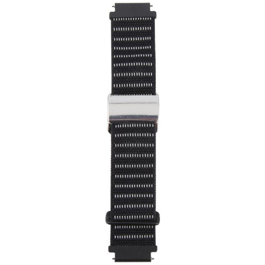 For Google Pixel Watch 1 / 2 / 3 41mm Magnetic Buckle Reflective Nylon Watch Band(Black) by bashfashion