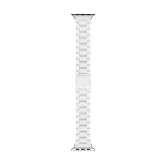 For Apple Watch 46mm / 49mm / 45mm / 44mm Candy Three-bead Magnetic Buckle PC Watch Band(White) by bashfashion