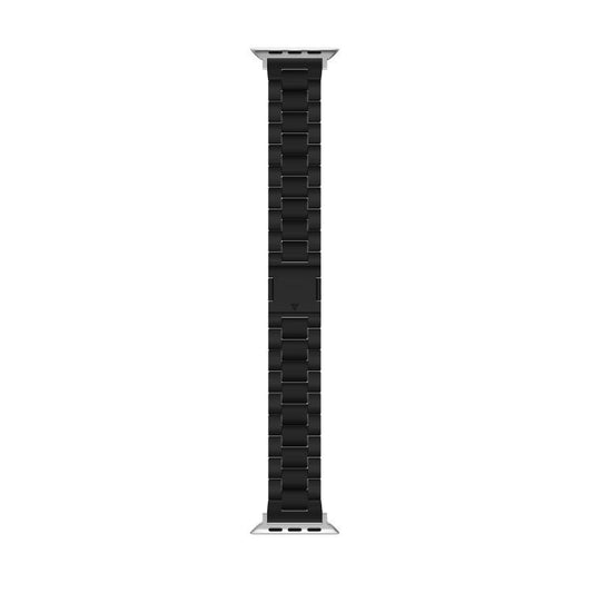 For Apple Watch 46mm / 49mm / 45mm / 44mm Candy Three-bead Magnetic Buckle PC Watch Band(Black) by bashfashion
