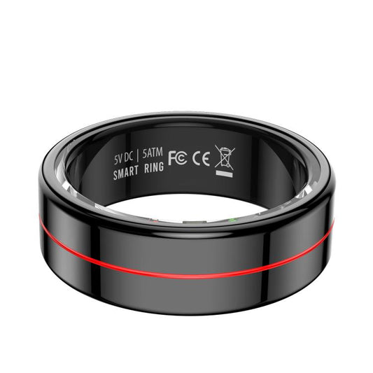 R04 SIZE 13 Smart Ring, Support Heart Rate / Blood Oxygen / Sleep Monitoring / Take Photos(Black) by bashfashion