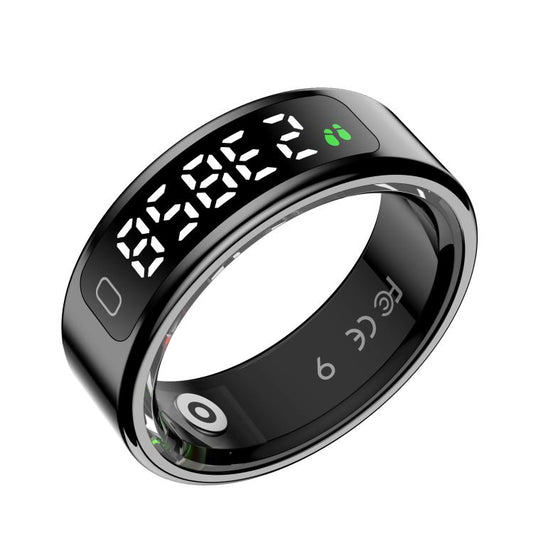 R11C SIZE 12 Smart Ring, Support Heart Rate / Blood Oxygen / Sleep Monitoring / Multiple Sport Modes(Black) by bashfashion