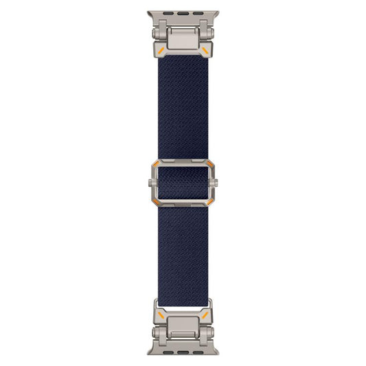 For Apple Watch 46mm / 49mm / 45mm / 44mm Explorer Polyester Nylon Watch Band(Titanium Blue) by bashfashion