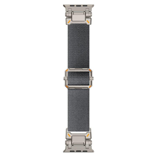 For Apple Watch 46mm / 49mm / 45mm / 44mm Explorer Polyester Nylon Watch Band(Titanium Gray) by bashfashion