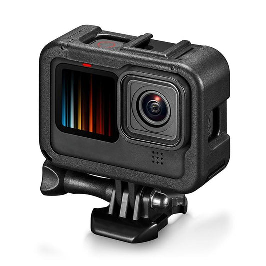 For GoPro HERO13 Black / HERO12 Black Dual Cold Shoes Frame Expansion PA Cage with Side Interface Cover by bashfashion