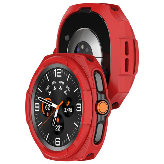 For Samsung Galaxy Watch8 Classic 46mm Hollow Armor Protector TPU Watch Protective Cover(Red) by bashfashion