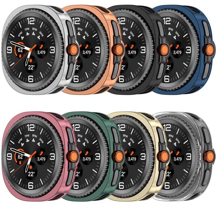 For Samsung Galaxy Watch8 Classic / Ultra 2 Electroplated TPU Watch Protective Case(Pink) by bashfashion