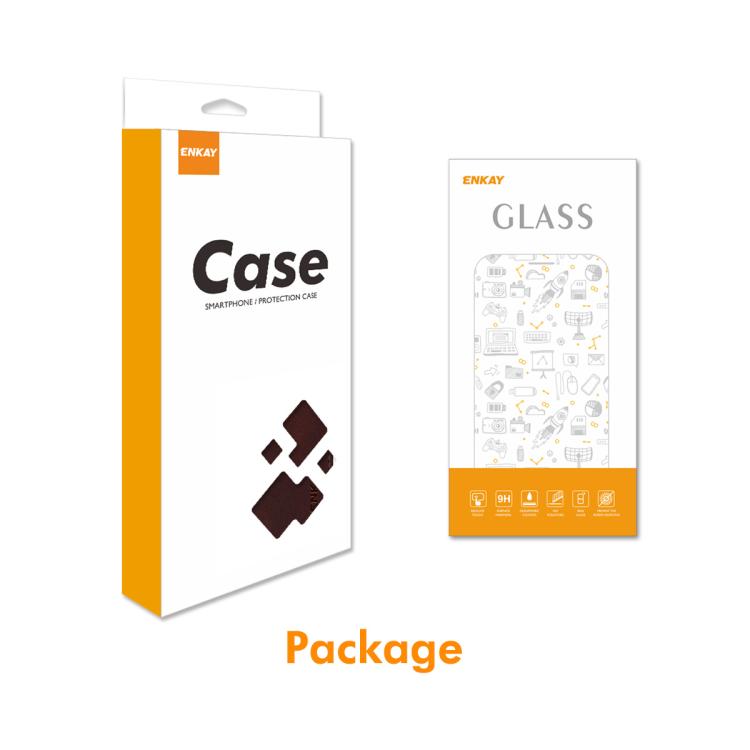 For iPhone 17 ENKAY Card Wallet Calf Texture Leather Phone Case with Thickened Glue No White Edge Film(Brown) by ENKAY