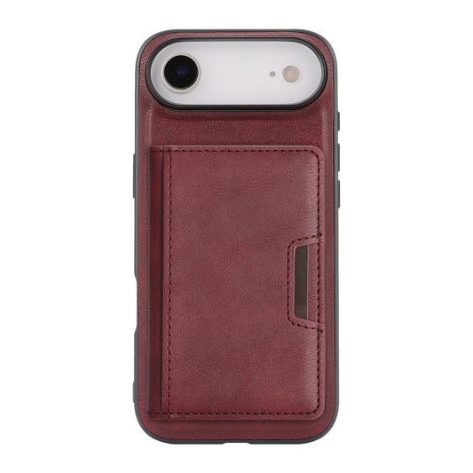 For iPhone Air Kalebol Strong MagSafe Magnetic Two-Fold Card Bag Leather Phone Case(Red) by Kalebol