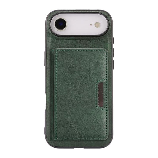 For iPhone Air Kalebol Strong MagSafe Magnetic Two-Fold Card Bag Leather Phone Case(Green) by Kalebol