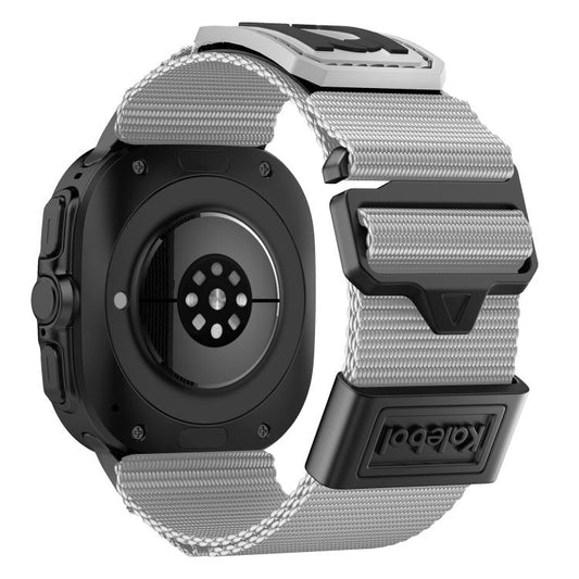 For Samsung Galaxy Watch Ultra 47mm / Ultra 2025 Kalebol Braided Nylon Sport Watch Band(Gray) by Kalebol