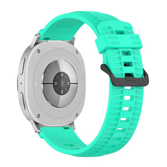 For Samsung Galaxy Watch8 / Watch8 Classic Tire Texture Silicone Watch Band(Teal Blue) by bashfashion
