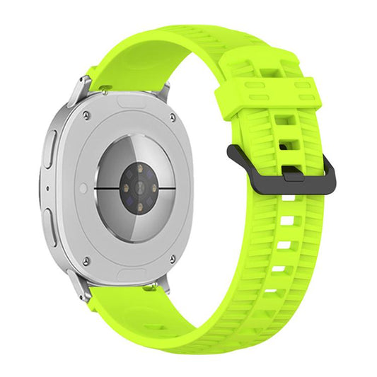 For Samsung Galaxy Watch8 / Watch8 Classic Tire Texture Silicone Watch Band(Lime) by bashfashion