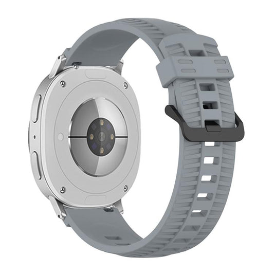 For Samsung Galaxy Watch8 / Watch8 Classic Tire Texture Silicone Watch Band(Gray) by bashfashion
