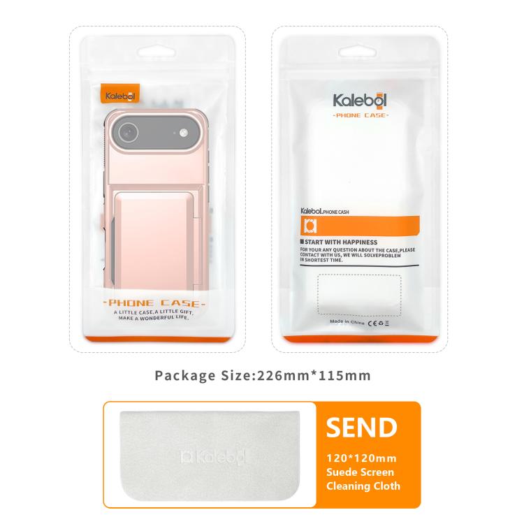 For iPhone Air Kalebol Flip Card Wallet Holder Shockproof Phone Case(Red) by Kalebol