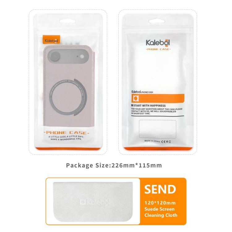 For iPhone 17 Pro Kalebol Flip Card Slot MagSafe Leather Phone Case(Red) by Kalebol