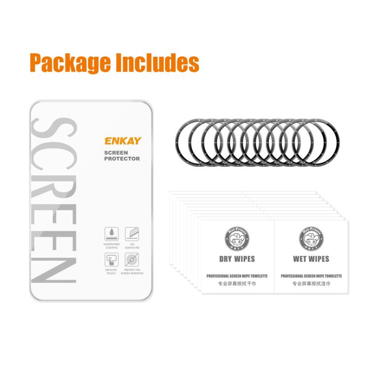 For OnePlus Watch 3 43mm 10pcs ENKAY 3D Full Coverage Soft PC Edge PMMA HD Screen Protector Film by ENKAY