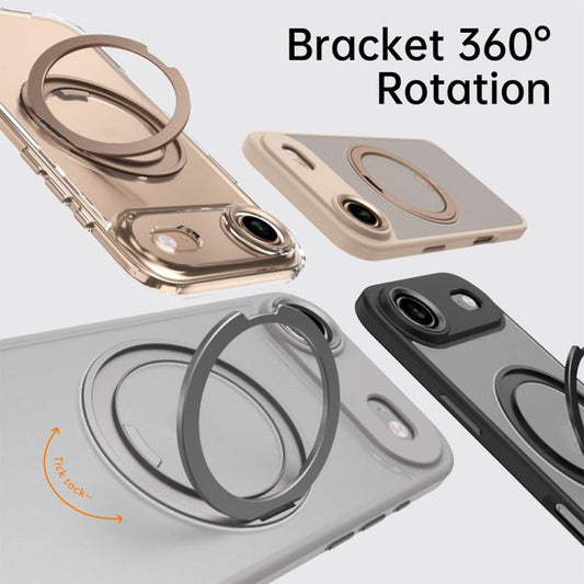 For iPhone Air Kalebol Rotating Magnetic Holder MagSafe Phone Case(Desert Gold) by Kalebol