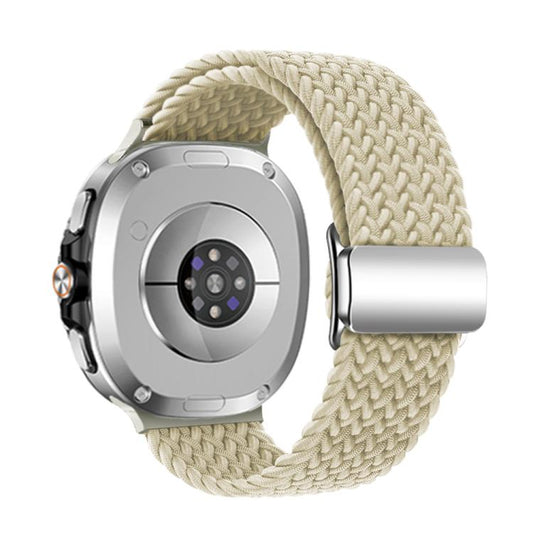 For Samsung Galaxy Watch8 / Watch8 Classic Magnetic Buckle Braided Nylon Watch Band(Starlight) by bashfashion