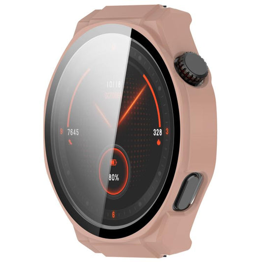 For Honor Watch 5 Ultra Tempered Film Integrated PC Watch Protective Cover(Pink) by bashfashion