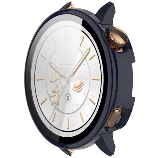 For OnePlus Watch 3 43mm Tempered Film Integrated PC Watch Protective Cover(Ink Blue) by bashfashion