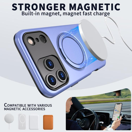 For iPhone 17 Pro Max Kalebol Magnetic MagSafe Rotation Holder PC Phone Case(Lilac) by Kalebol