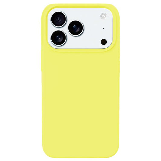 For iPhone 17 Pro Kalebol Solid Color Simple All-inclusive Liquid Silicone Phone Case(Yellow) by Kalebol