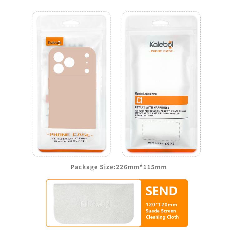 For iPhone Air Kalebol Precise Cutouts Solid Color TPU Phone Case(Snow Pink) by Kalebol