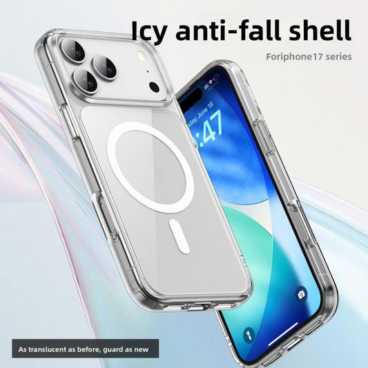 For iPhone Air Kalebol Ice-clear MagSafe Anti-drop Phone Case(Transparent) by Kalebol