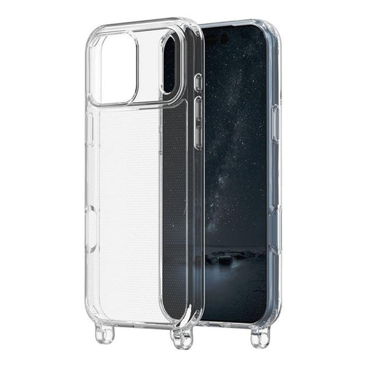 For iPhone 17 Pro Max Kalebol Minimalist Transparent Lanyard Integrated Phone Case(Transparent) by Kalebol