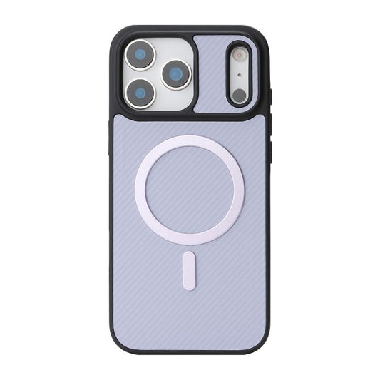 For iPhone 17 Pro Kalebol Carbon Fiber MagSafe Phone Case(Purple) by Kalebol