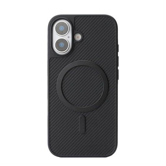 For iPhone 17 Kalebol Carbon Fiber MagSafe Phone Case(Black) by Kalebol