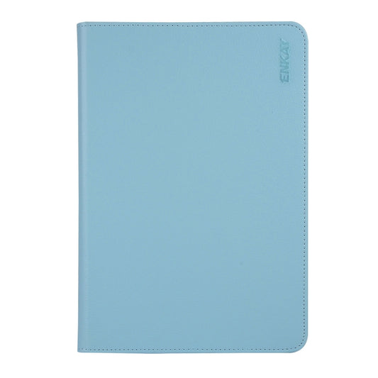 ENKAY 360 Degree Rotation Lichi Texture Leather Case with Holder for HUAWEI MediaPad M6 10.8 2019(Light Blue) by ENKAY
