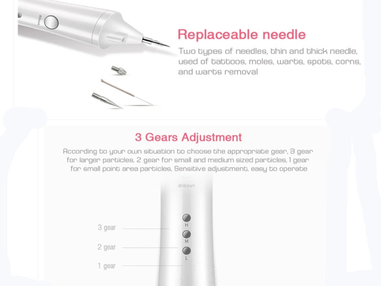 K-SKIN KD306 Laser Spotting Machine Plasma Pen Dark Eyelash Remover for Facial Spasm Removal Tattoo Skin Care(White) by K-SKIN