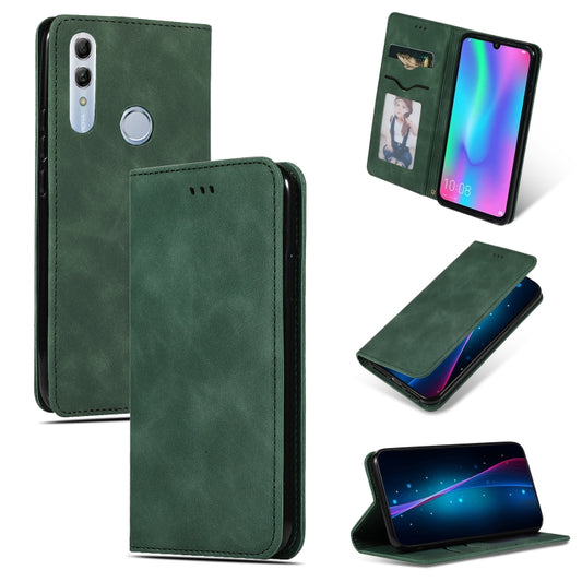 Retro Skin Feel Business Magnetic Horizontal Flip Leather Case for Huawei Honor 10 Lite / Honor 20 Lite / Honor 10i / Honor 20i(Army Green) by bashfashion