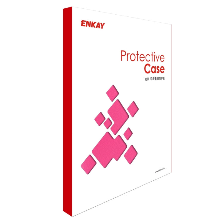 ENKAY 360 Degree Rotation Lichi Texture Leather Case with Holder for Samsung Galaxy Tab S6 10.5 T860 / T865(Rose Red) by ENKAY