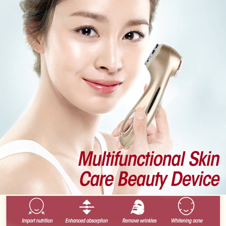 OFY9901 Face Skin EMS Mesotherapy Electroporation RF Radio Frequency Facial LED Photon Skin Care Face Lift Tighten Remove Wrinkle(White) by bashfashion